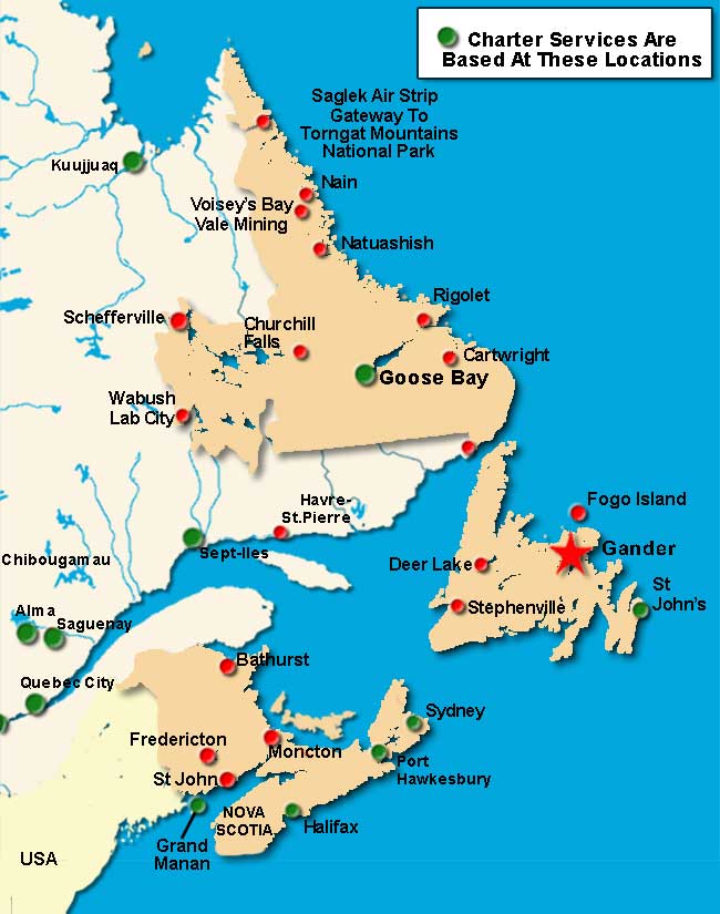Gander Air Charter Directory